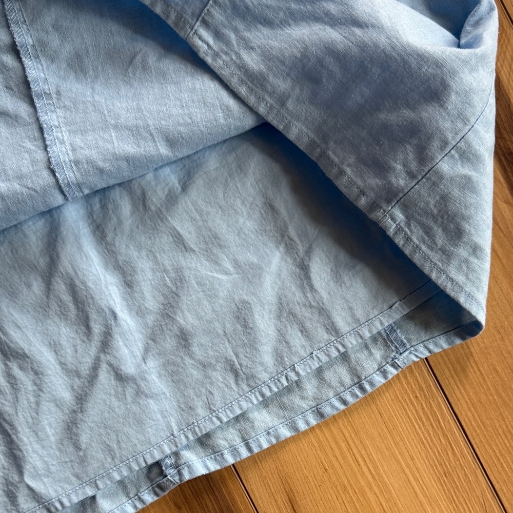 Kim Rogers Sky Blue Tank Top Dress - Linen Blend - Picture 3 of 8